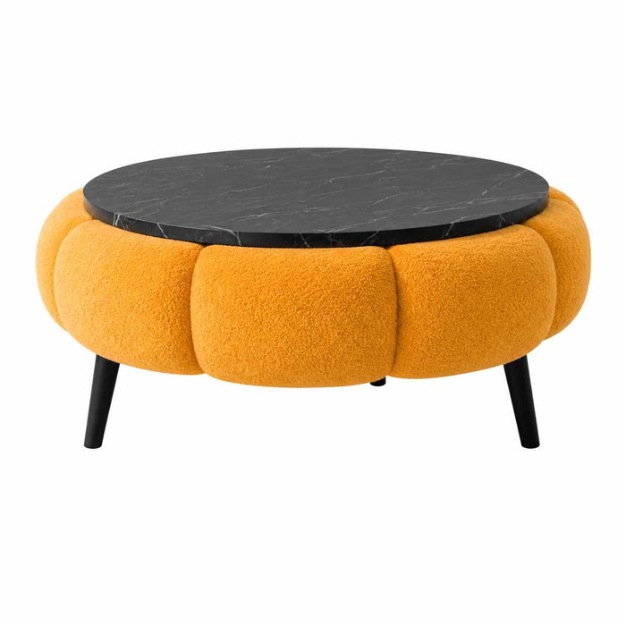 Atelier Del Sofa Papatya 60 - Naranja, Mármol Negro Atelier Del Sofa Papatya 60 - Naranja, Mármol Negro